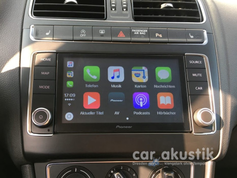 AppleCarPlay und AndroidAuto im VW Polo 6c dank Pioneer