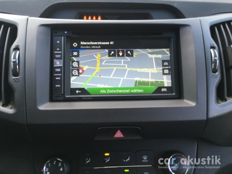 Navigation im Kia Sportage nachgerüstet